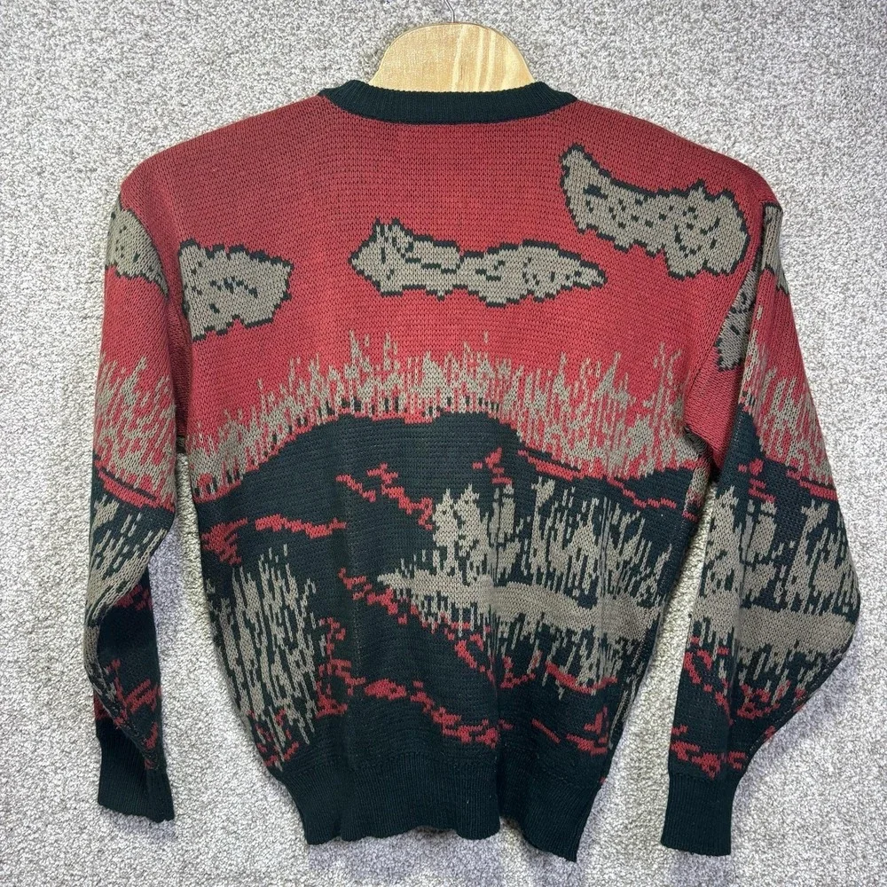 Vintage 90s Gander Mountain Sweater Mens XL Duck Hunting Graphic Knit Pullover